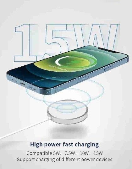 Magnetic Wireless Charger, 15W Fast Charging
