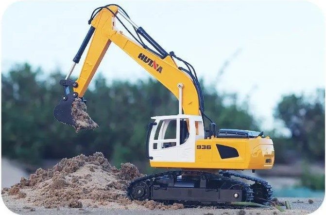 RC excavator Digger, HUINA 1516, 1:24, Rechargeable,6CH.