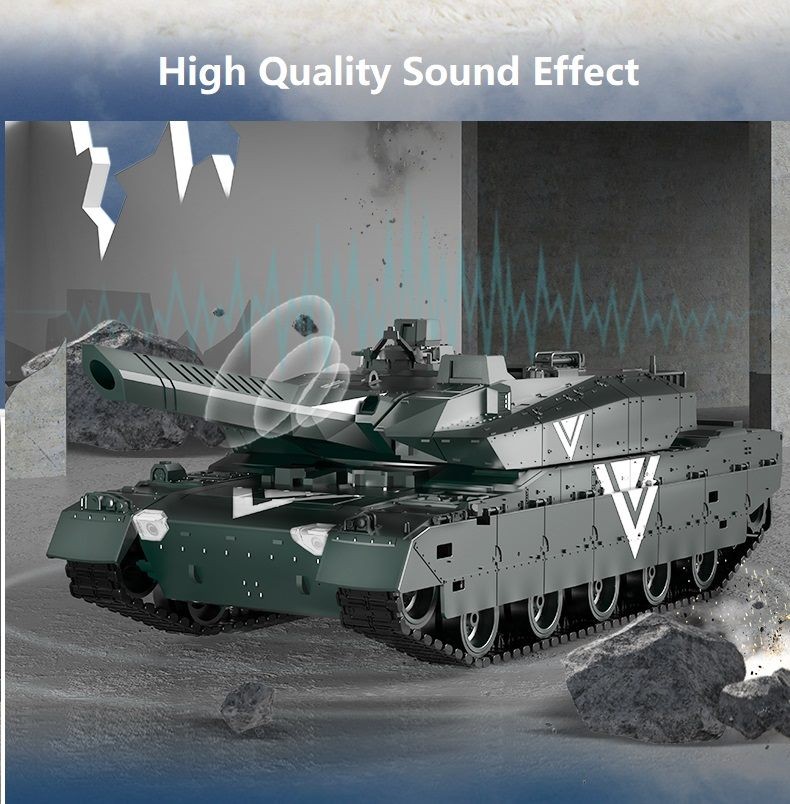 RC Tank, Remote Control Tank. 11CH. Desert Yellow