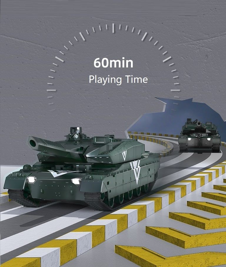 RC Tank, Remote Control Tank. 11CH. Desert Yellow