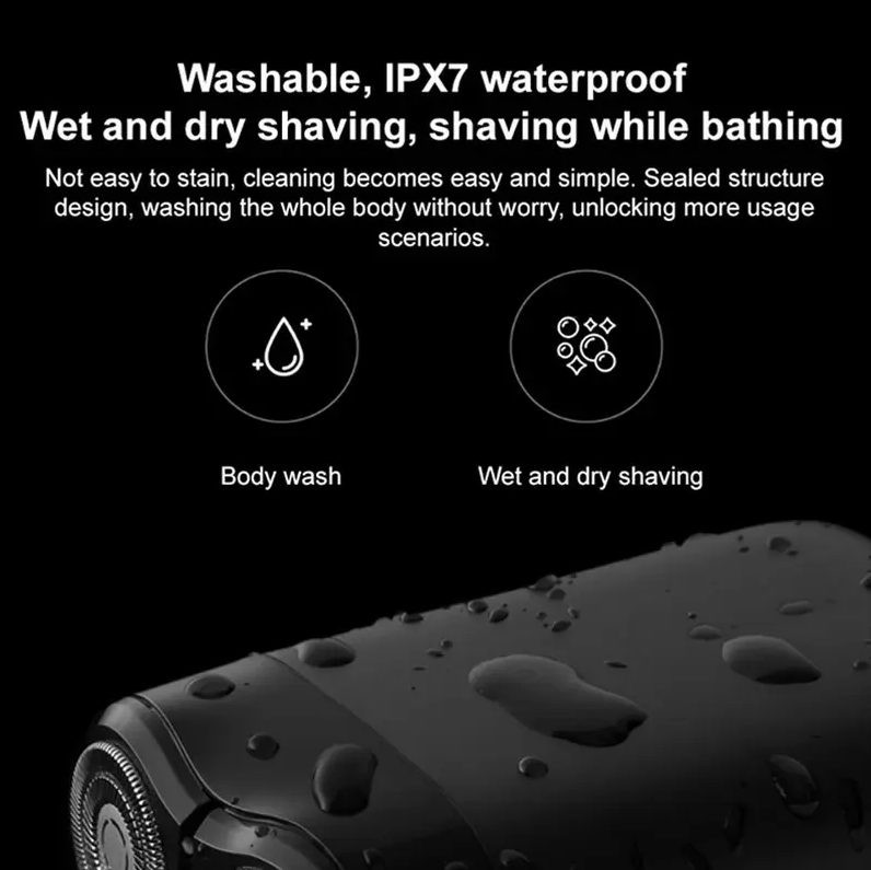 Electric Shaver, Xiaomi Mijia S100 Razor with Dual Floating Shaving