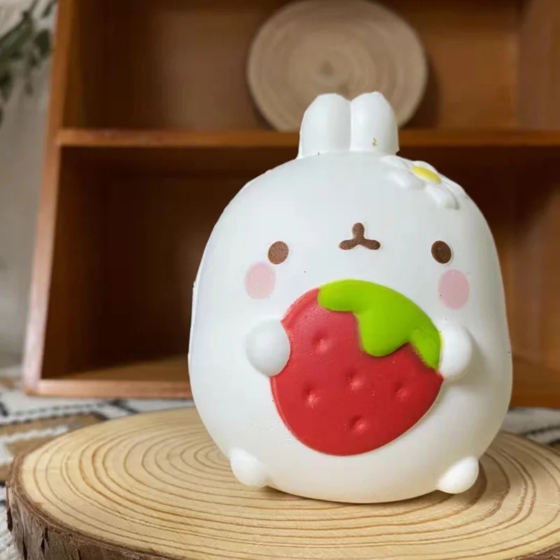 NEW Cute Chick Rabbit Strawberry Jumbo Squishy - Kawaii Animal Slow Rising Stress Ball for Adults and Kids