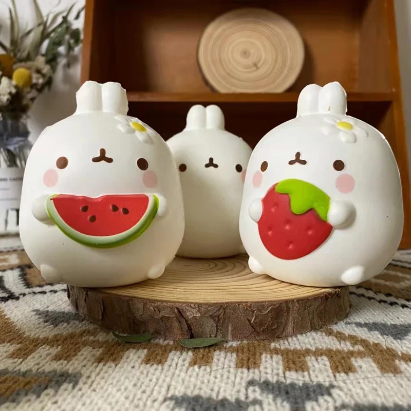 NEW Cute Chick Rabbit Strawberry Jumbo Squishy - Kawaii Animal Slow Rising Stress Ball for Adults and Kids