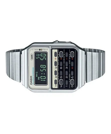 Casio Vintage Heritage Colors Digital Stainless Steel Quartz CA-500WE-7B Unisex Calculator Watch