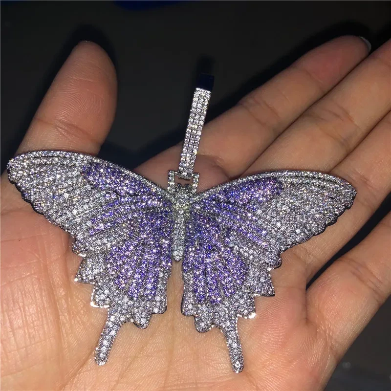 Zircon Big Butterfly Pendant