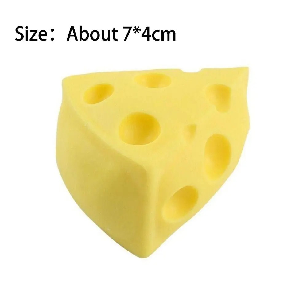 Squeeze Toy Simulation Cheese  Sticky Soft Decompressing Pinching Cheese