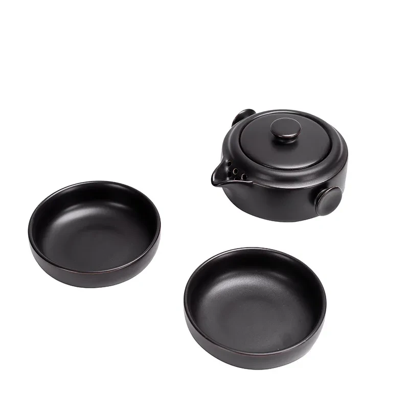 Travel Tea Set, Portable Bag, One Pot, Two Or Four Cups, Fast Passenger Cup, Car Kung Fu Teapot Logo Customization