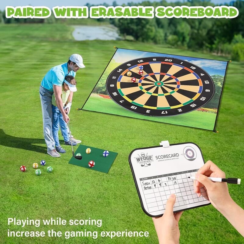 Mini Golf Game Set Golf Putting Chipping Hitting Mats