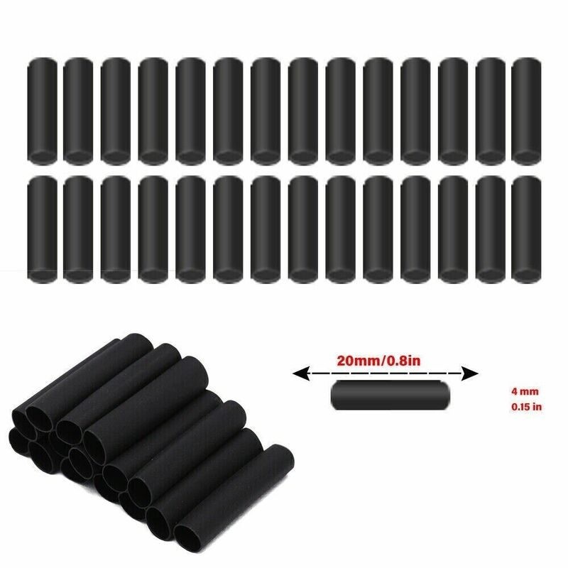 300pcs Solder Seal Sleeve Heat Shrink Butt Wire Connectors Terminals