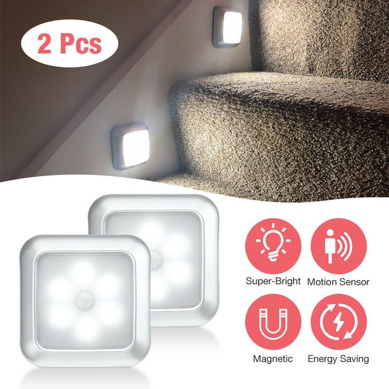2pcs Motion Sensor Closet Lights