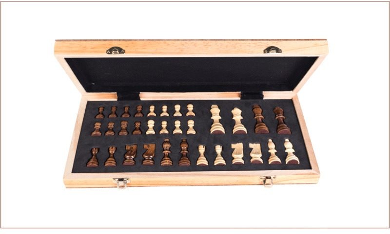 Wood Chess Set 40cm Magnetic