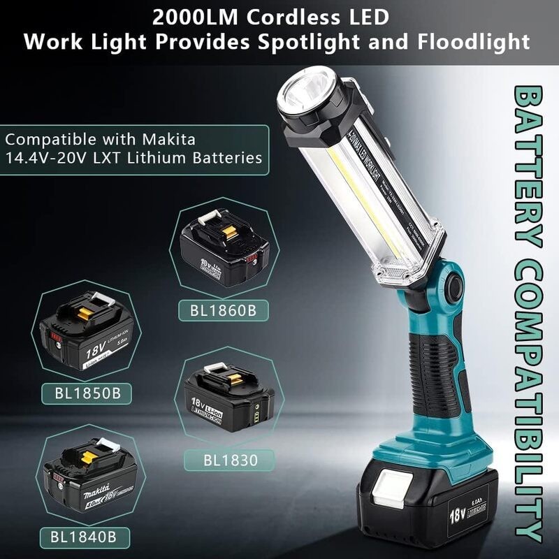 Cordless LED Work Light Power by Makita battery