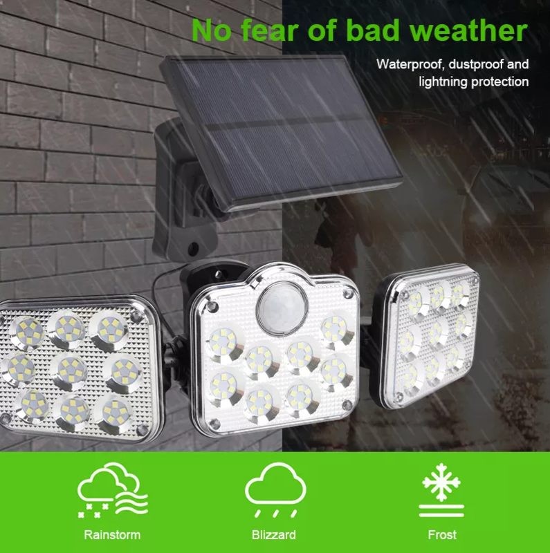 Solar Wall Lights Wall Security Flood Lamp