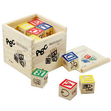 27 Children's Printed English Letters Building Block Box