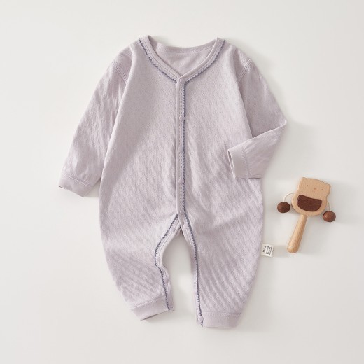 Baby's Pure Cotton Creative Simple Printed Jumpsuit