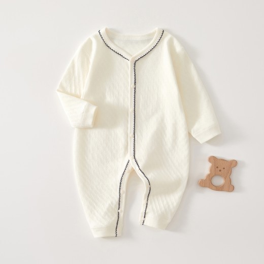 Baby's Pure Cotton Creative Simple Printed Jumpsuit