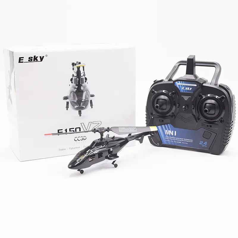 Flybarless four-channel remote control helicopter