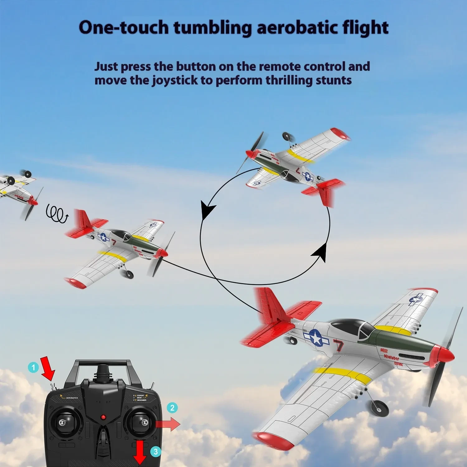 Four-Channel Remote Control Airplane