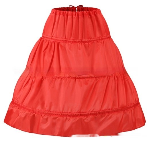 Solid Color Fashion Personalized Yarn-free Girl's Skirt