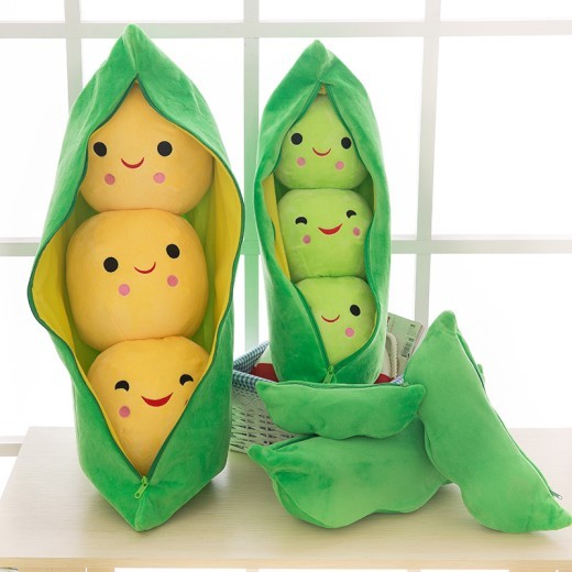 Pea Pod Plush Toy Doll Cute Couple Bean Sleeping Pillow