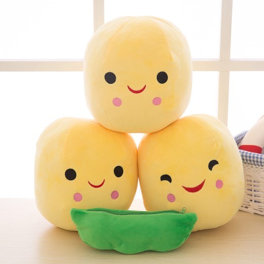 Pea Pod Plush Toy Doll Cute Couple Bean Sleeping Pillow