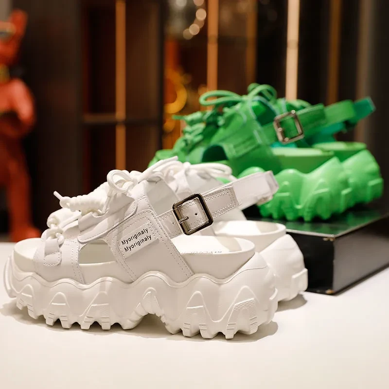 Women's Letter Platform Shoes Casual Roman Sandals