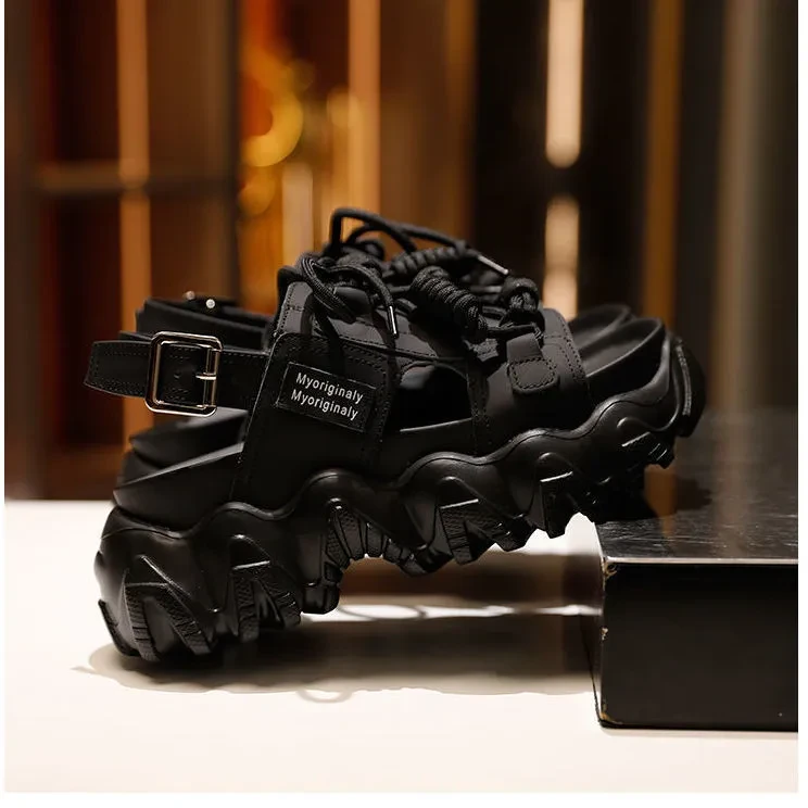 Women's Letter Platform Shoes Casual Roman Sandals