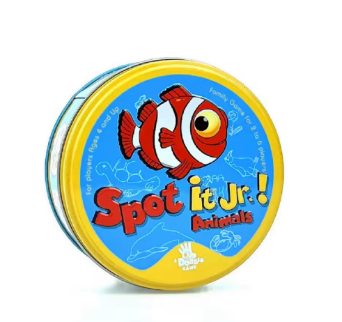 Pokemon Dobble Cards Pikachu Spot It Game Toy with Metal Box Family Board Game Red Sports Animals Holidays Camping Kids Gifts