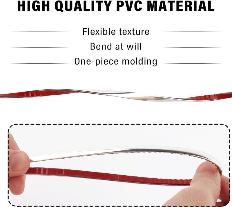 Car Chrome Styling Moulding Trim Strip 15mm x 5M