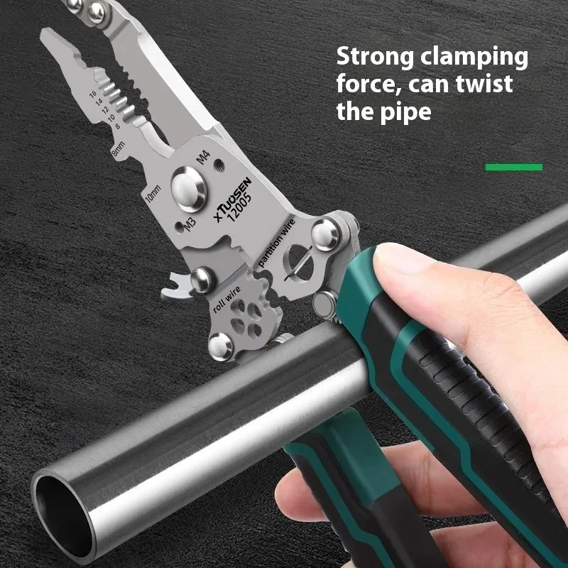 Multi-Functional Foldable Electrician-Specific Wire Cutting Pliers