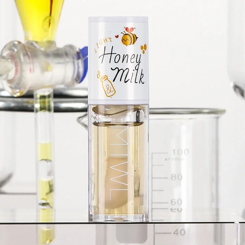 Peach Milk Honey Lip Oil  Relieves Dryness, Moisturizing Lip Gloss