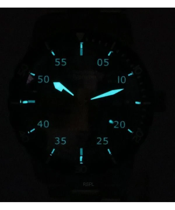 Zeppelin Eurofighter Typhoon Stainless Steel Blue Dial Automatic Diver's 7268M3set 200M Men's Watch With Extra Strap