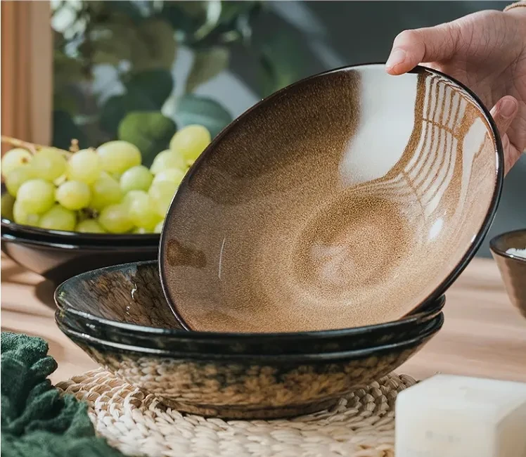 Ceramic Creative Household Round Dinner Plate