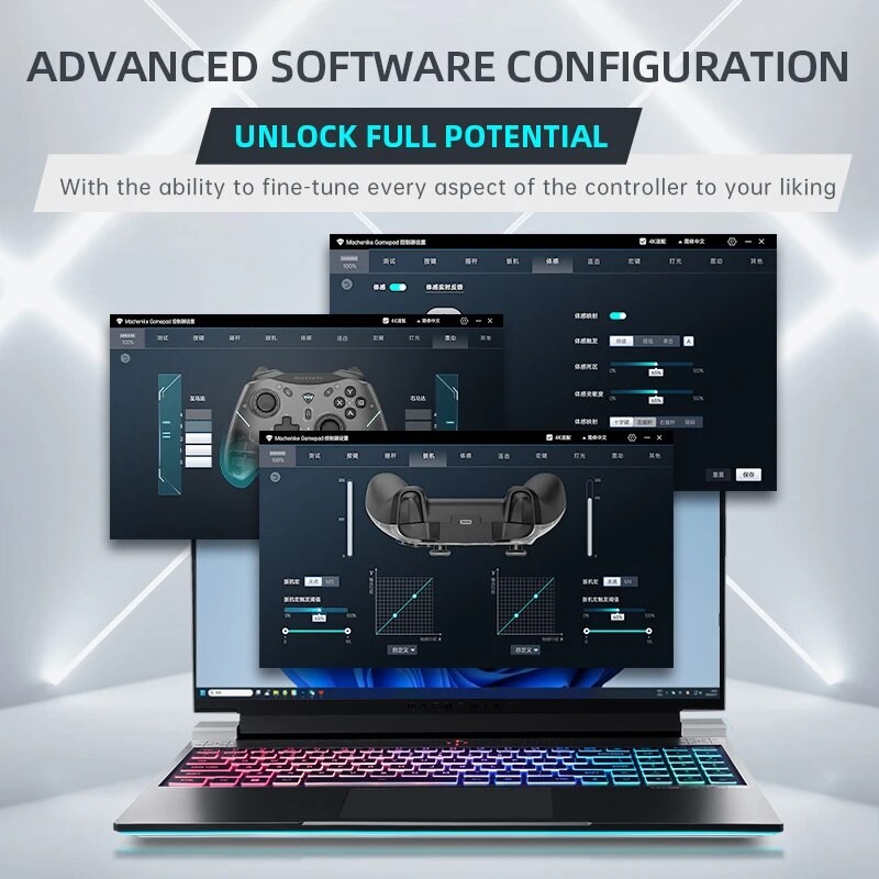 Machenike G5 Pro Elite Wireless Gaming Controller - Hall Trigger Joystick and Mecha-Tactile Buttons