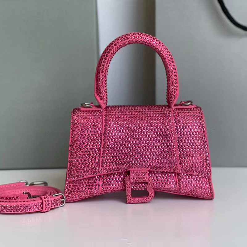 Pure Hand Heavy Work Full Diamond Lingbling Hourglass Bag