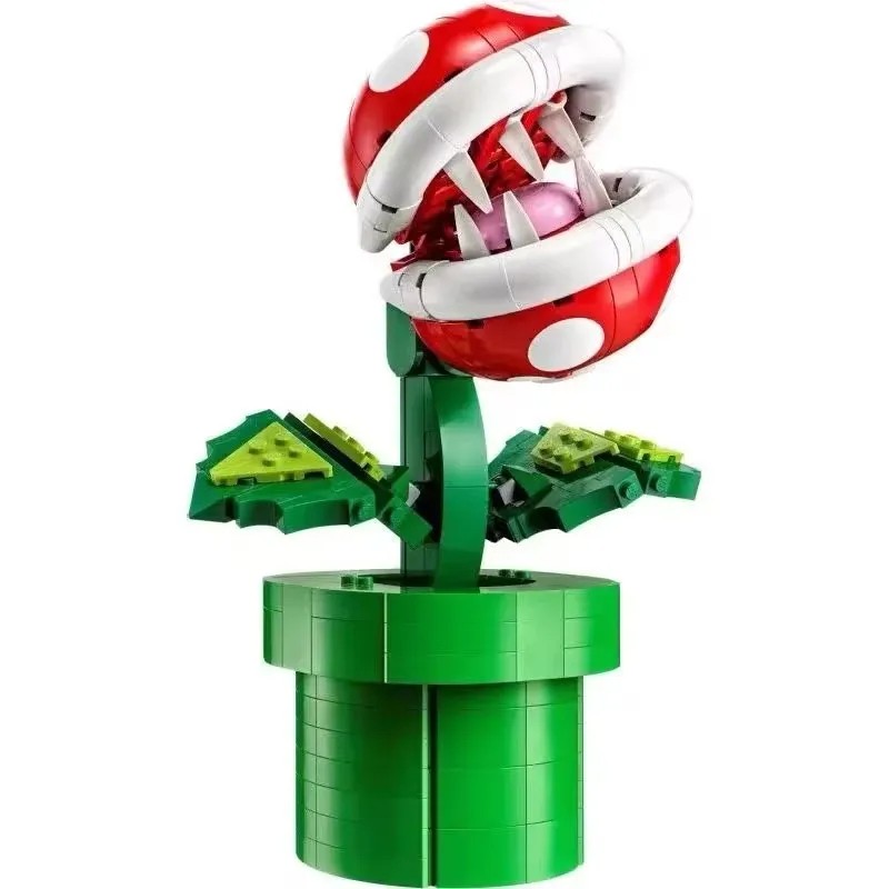 New Piranha Plant Set Building Blocks Game Model  Home Decoration Assembling Toy
