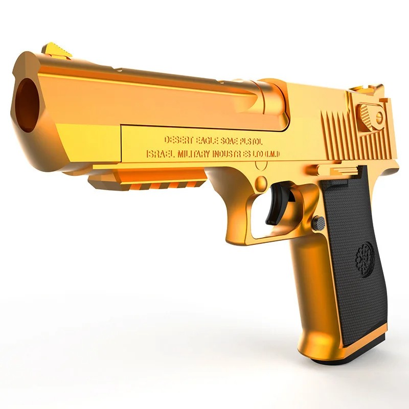 Outdoor Toy Pistol  Gold Desert Eagle, Spring-Loaded M1911