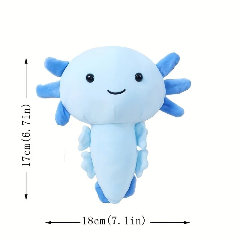 Cute Axolotl Plush Toy - Soft Stuffed Animal Salamander Plush Pillow for Kids