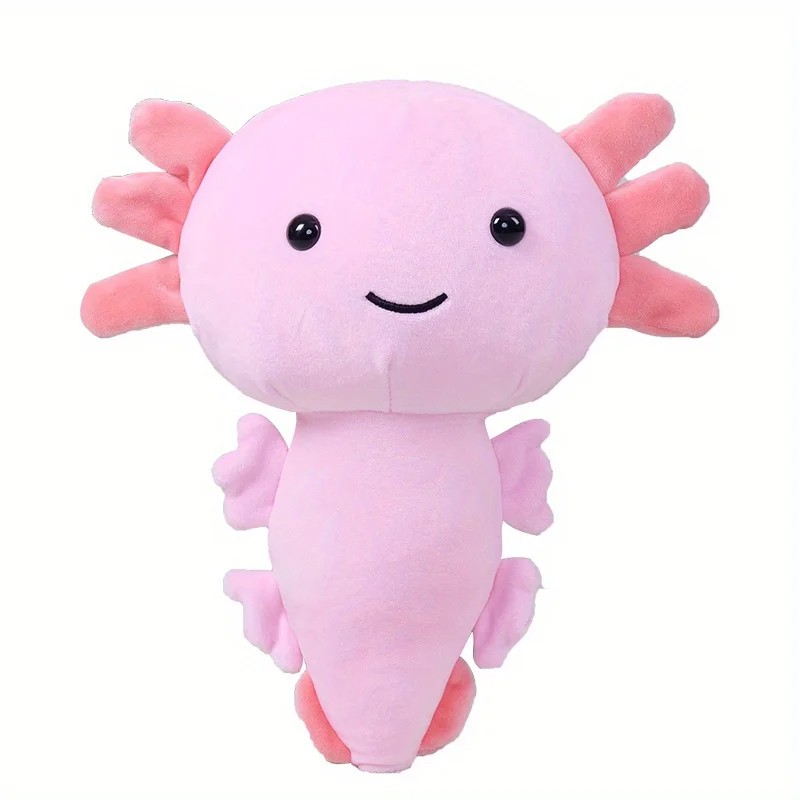 Cute Axolotl Plush Toy - Soft Stuffed Animal Salamander Plush Pillow for Kids