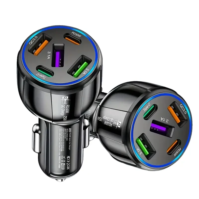 5-Port USB PD Quick Car Adapter Charger