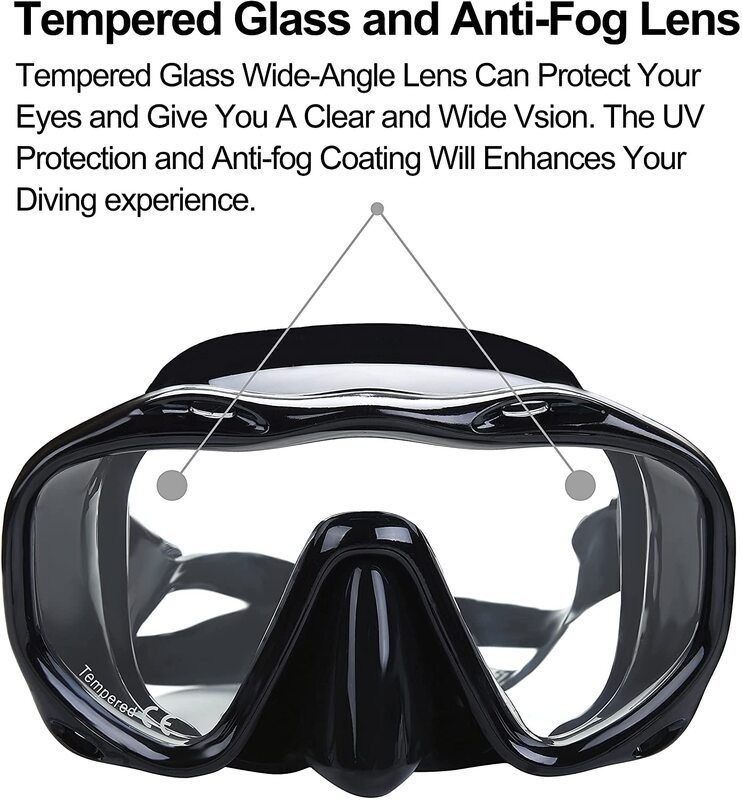 Scuba Diving Mask Dive Goggles Snorkel Set