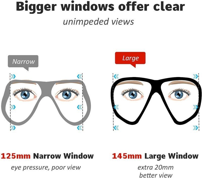 Scuba Diving Mask Dive Goggles Snorkel Set