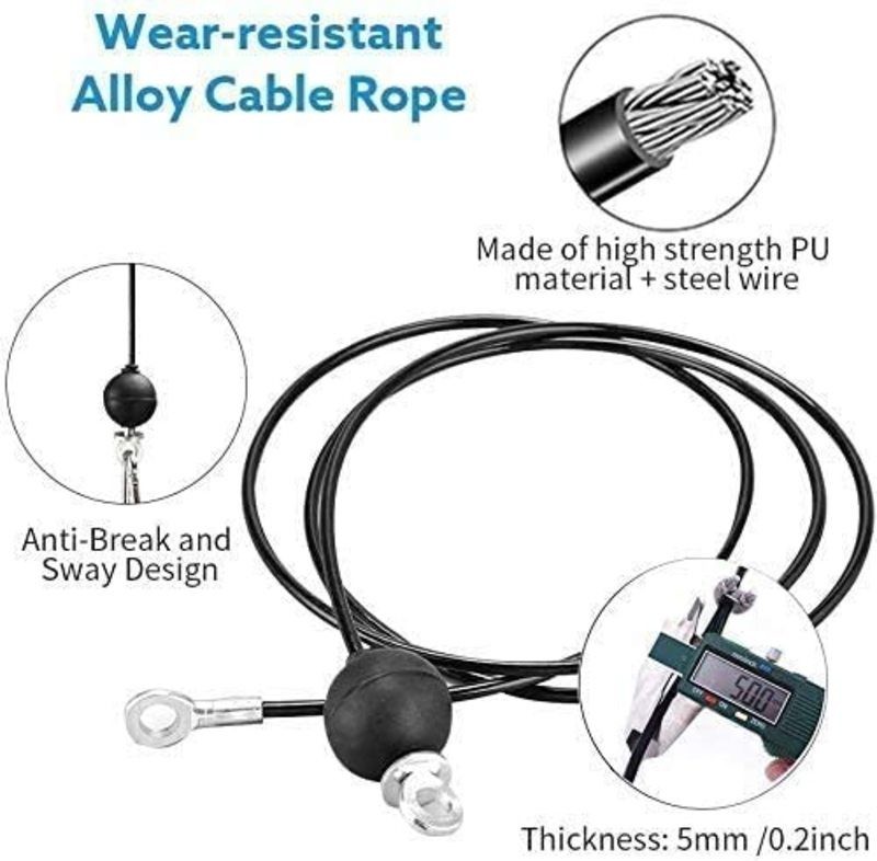 Fitness Pulley Cable System Biceps Triceps Home Gym Strength Training