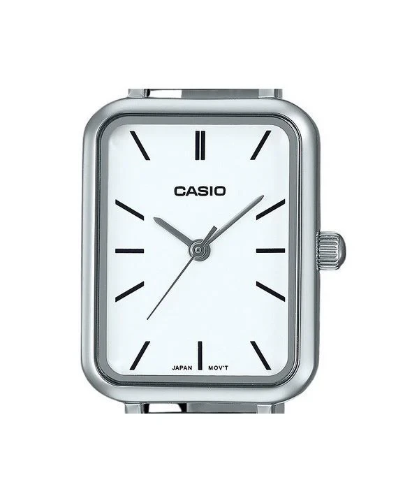 Casio Standard Analog Stainless Steel White Dial Quartz LTP-V009D-7E Women's Watch