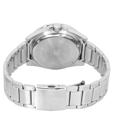 Casio Standard Analog Stainless Steel Black Dial Quartz MDV-107D-1A3 200M Mens Watch