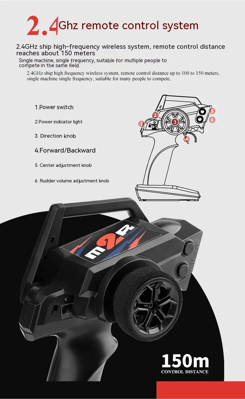 Wireless Electric Speedboat Children's Toy Model