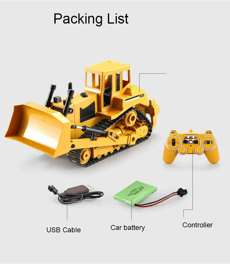 Remote Controlled Bulldozer Electric Crawler Forklift
