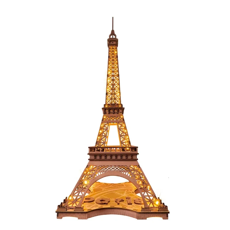 Eiffel Tower Wooden 3D Puzzle Model