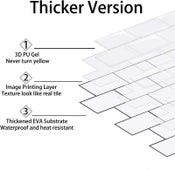 Self Adhesive Wallpaper 3D Wall Tiles Kitchen Bathroom