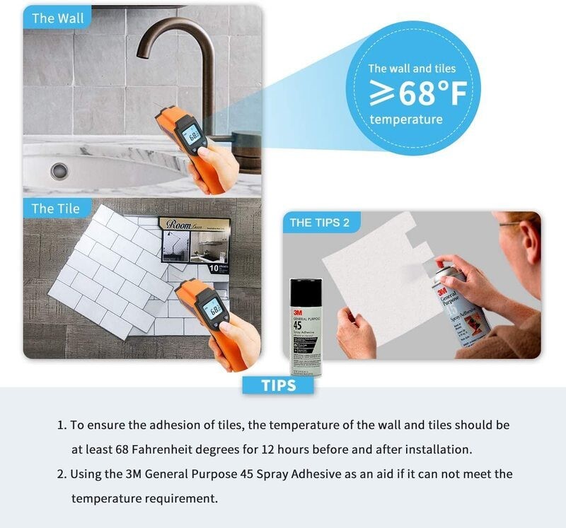 Self Adhesive Wallpaper 3D Wall Tiles Kitchen Bathroom